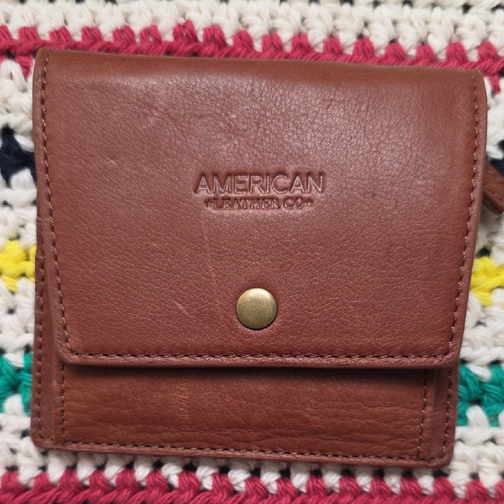 American Leather Co. Brown Wallet Small